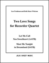 Sweetheart and Dreamland (Recorder Quartet) P.O.D. cover